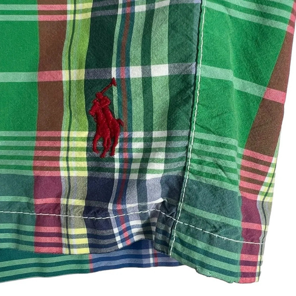 POLO RALPH LAUREN VINTAGE Swimwear Plaid Men’s Trunks Large - Picture 3 of 8